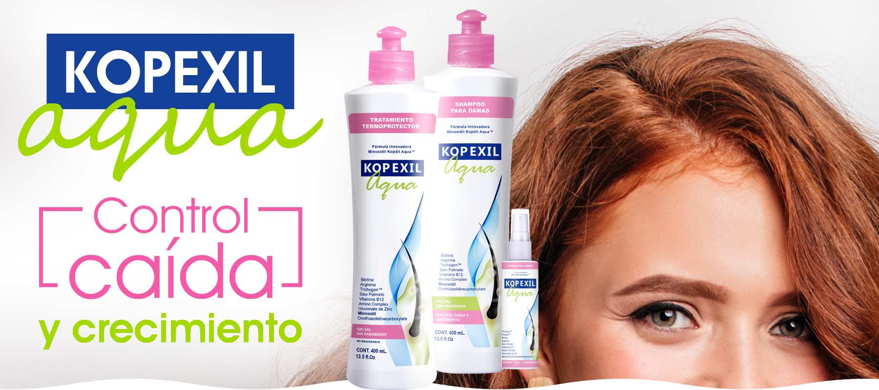 Kopexil Mujer control caída y crecimiento - AMP Grupo Comercial Int